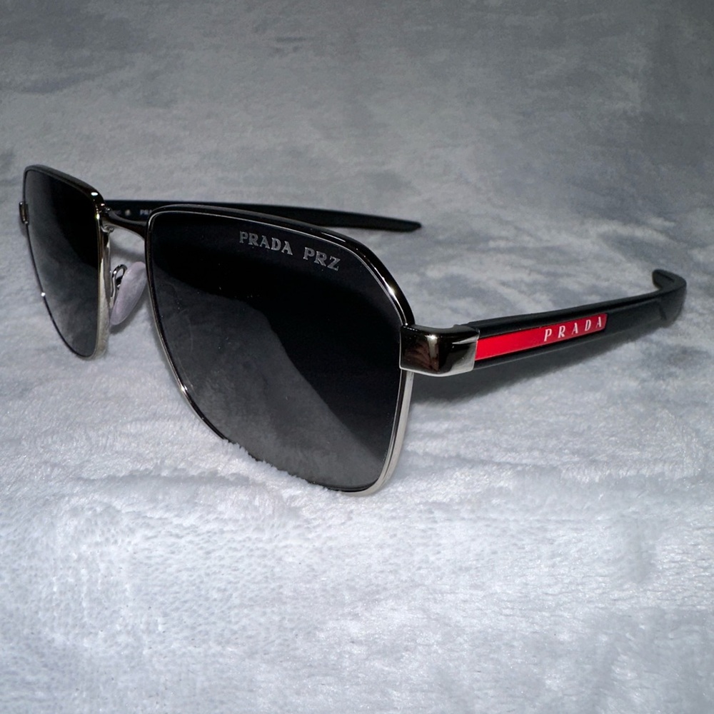 Brand New Prada Linea Rossa Aviator Sunglasses (SPS 54W) - Picture 3 of 5